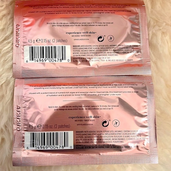 Brand New ERNO LASZLO Hydra-Therapy Memory Gel Sleep Masks Depuffing Globes Gift - Picture 13 of 16